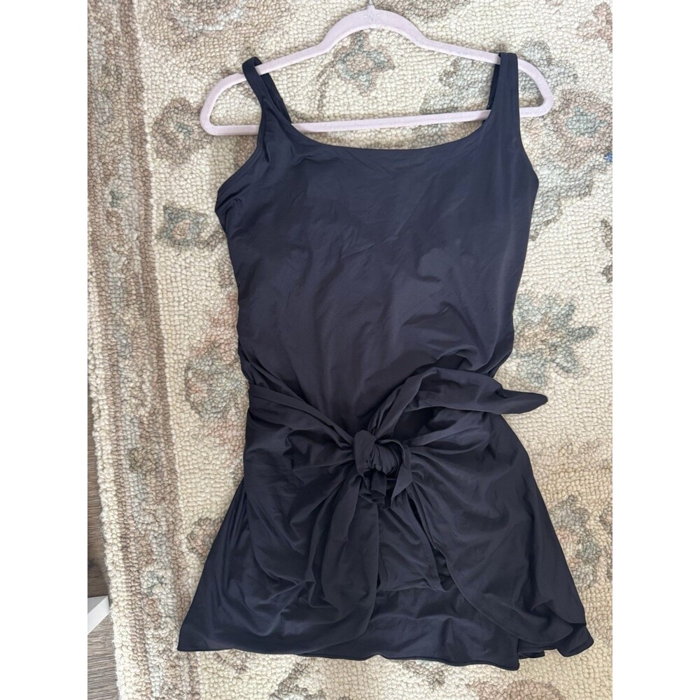 Contours By Coco Reef One Piece Swimsuit Black Size 16 Nylon